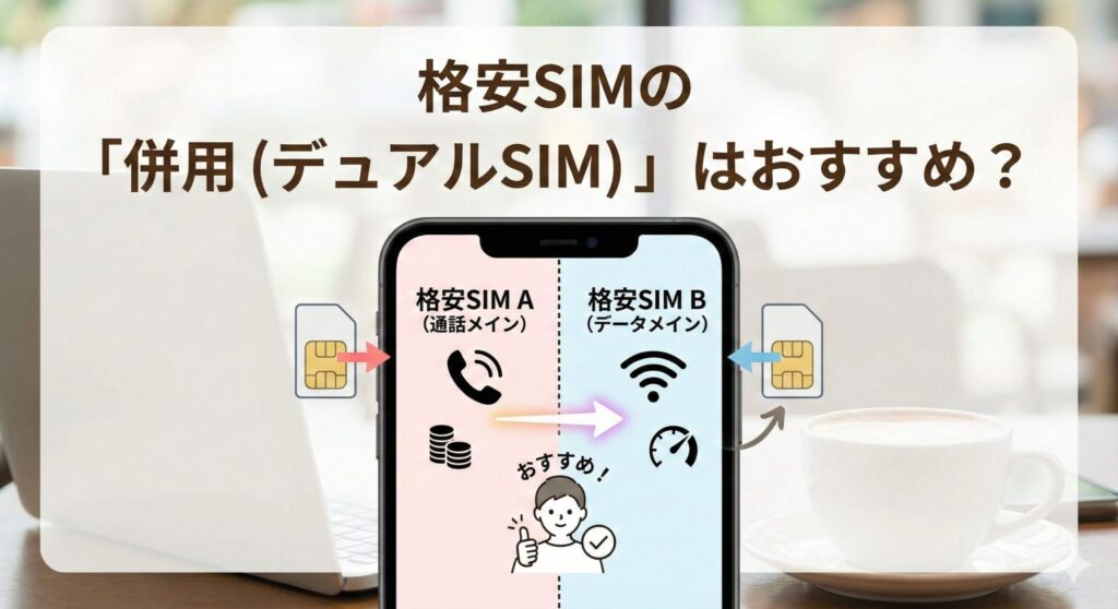 格安SIMの併用(デュアルSIM)におすすめの組み合わせ比較|2025年最新版