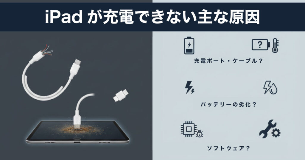 iPad 充電できない 主な原因